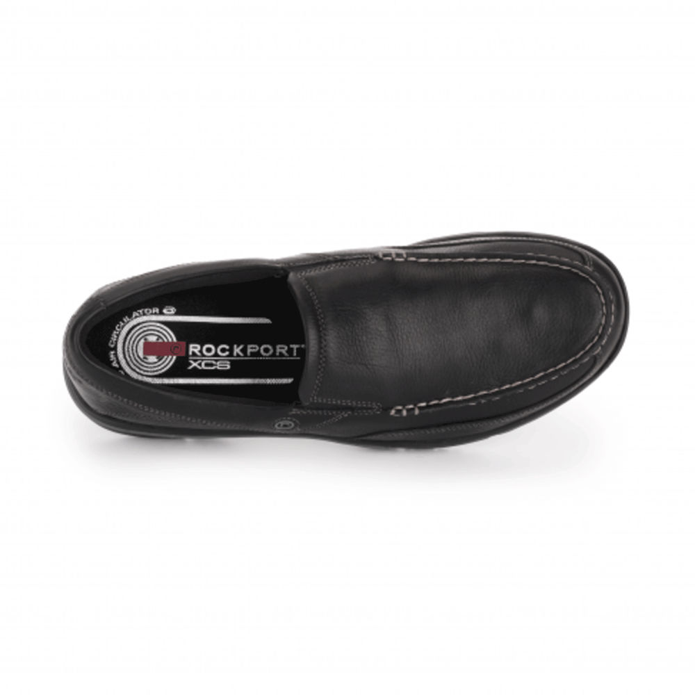 Sapato Vela Rockport Homem Pretas - City Play Eberdon - 51426ANTD